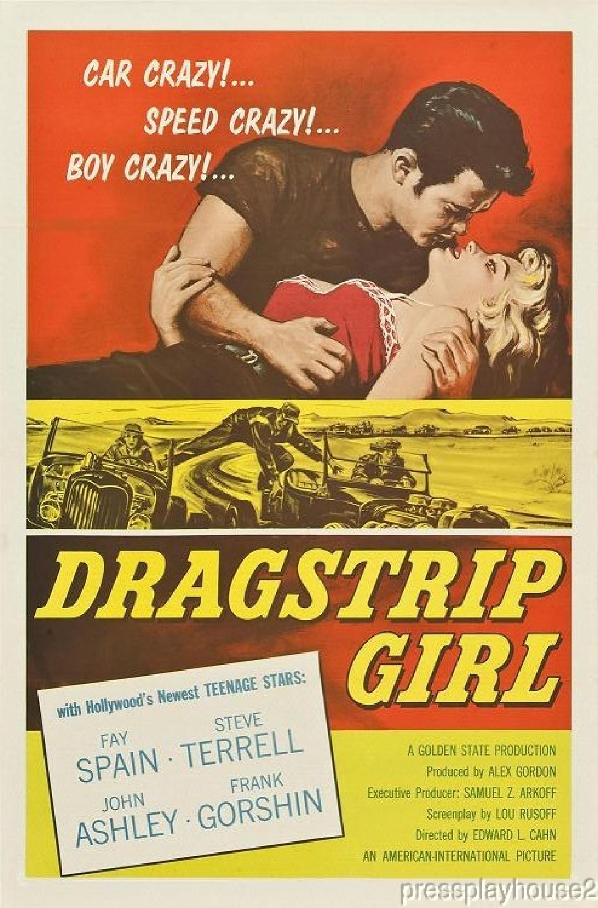 Dragstrip Girl: DVD, 1957, Fay Spain, John Ashley, Frank Gorshin, Obscure  50s Teen Hot Rod Film - pressplayhouseDVDs